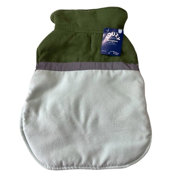 Youly Dog Coat "The Explorer" Size Medium 16-18" Green Warming Reflective Soft - Picture 1 of 9